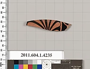 Terracotta fragment of a kylix (drinking cup)