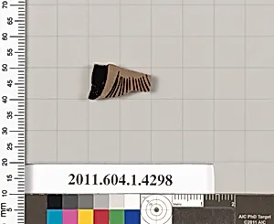 Terracotta fragment of a kylix (drinking cup)