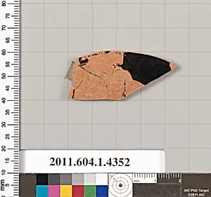 Terracotta fragment of a kylix (drinking cup)