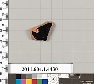 Terracotta fragment of a kylix (drinking cup)