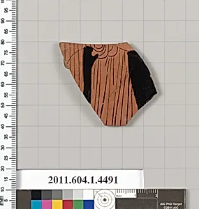 Terracotta fragment of a kylix (drinking cup)