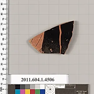 Terracotta fragment of a kylix (drinking cup)