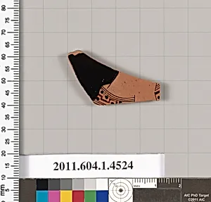 Terracotta fragment of a kylix (drinking cup)