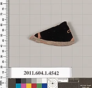 Terracotta fragment of a kylix (drinking cup)