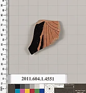 Terracotta fragment of a kylix (drinking cup)