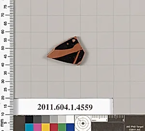 Terracotta fragment of a kylix (drinking cup)