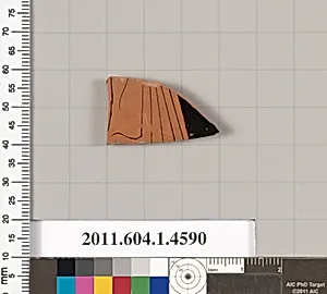 Terracotta fragment of a kylix (drinking cup)