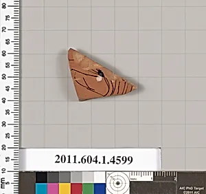 Terracotta fragment of a kylix (drinking cup)