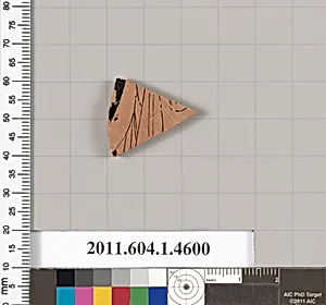 Terracotta fragment of a kylix (drinking cup)