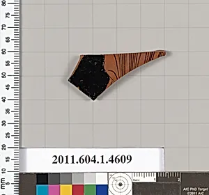 Terracotta fragment of a kylix (drinking cup)