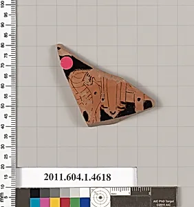 Terracotta fragment of a kylix (drinking cup)