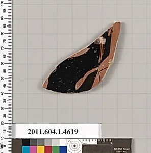 Terracotta fragment of a kylix (drinking cup)