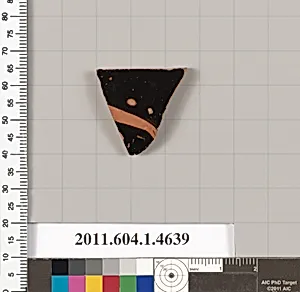 Terracotta fragment of a kylix (drinking cup)