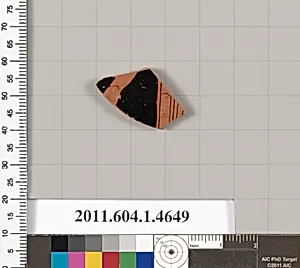 Terracotta fragment of a kylix (drinking cup)