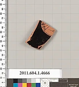 Terracotta fragment of a kylix (drinking cup)