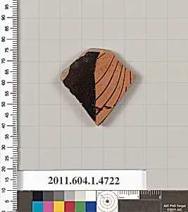 Terracotta fragment of a kylix (drinking cup)