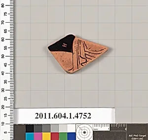 Terracotta fragment of a kylix (drinking cup)