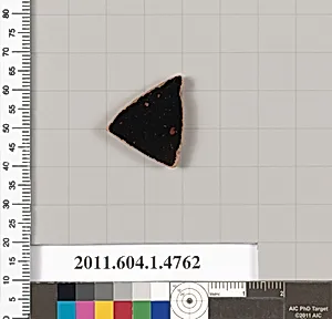 Terracotta fragment of a kylix (drinking cup)