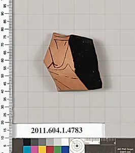 Terracotta fragment of a kylix (drinking cup)