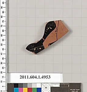 Terracotta fragment of a kylix (drinking cup)