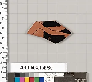 Terracotta fragment of a kylix (drinking cup)
