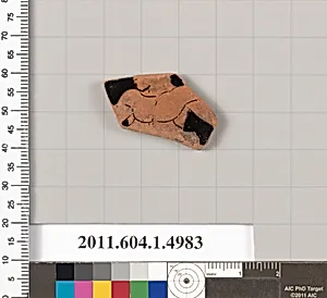Terracotta fragment of a kylix (drinking cup)