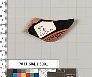 Terracotta fragment of a kylix (drinking cup)
