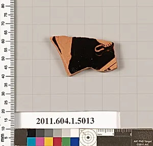 Terracotta fragment of a kylix (drinking cup)
