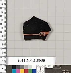 Terracotta fragment of a kylix (drinking cup)