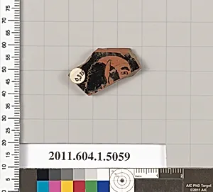 Terracotta fragment of a kylix (drinking cup)