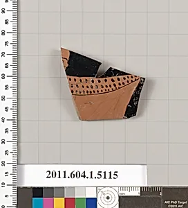 Terracotta fragment of a kylix (drinking cup)