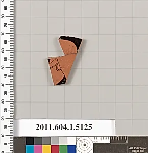 Terracotta fragment of a kylix (drinking cup)