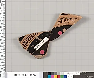 Terracotta fragment of a kylix (drinking cup)