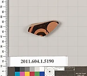 Terracotta fragment of a kylix (drinking cup)