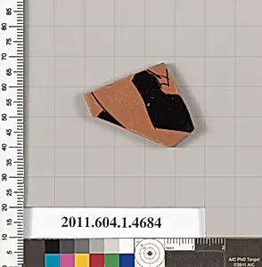 Terracotta fragment of a kylix (drinking cup)