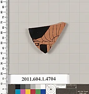 Terracotta fragment of a kylix (drinking cup)