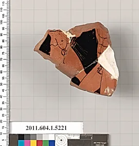Terracotta fragment of a kylix (drinking cup)
