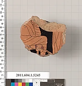 Terracotta fragment of a kylix (drinking cup) by Unknown Artist