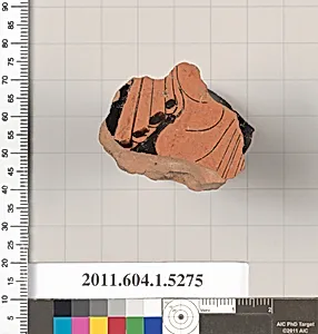 Terracotta fragment of a kylix (drinking cup)
