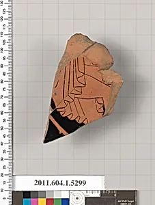 Terracotta fragment of a kylix (drinking cup)