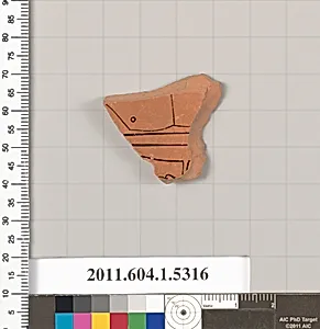Terracotta fragment of a kylix (drinking cup) by Unknown Artist