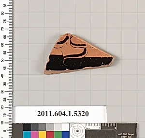 Terracotta fragment of a kylix (drinking cup) by Unknown Artist