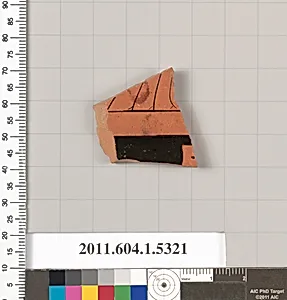 Terracotta fragment of a kylix (drinking cup) by Unknown Artist
