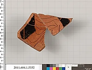 Terracotta fragment of a kylix (drinking cup) by Unknown Artist