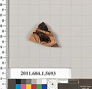 Terracotta fragment of a kylix (drinking cup) by Unknown Artist