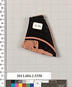 Terracotta fragment of a kylix (drinking cup) by Unknown Artist