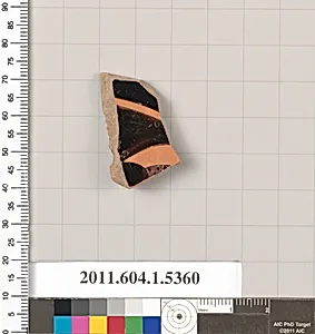 Terracotta fragment of a kylix (drinking cup)