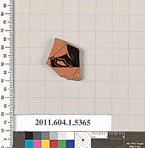 Terracotta fragment of a kylix (drinking cup)