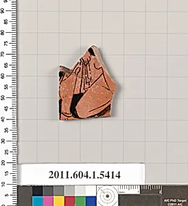 Terracotta fragment of a kylix (drinking cup)