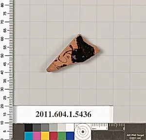 Terracotta fragment of a kylix (drinking cup)